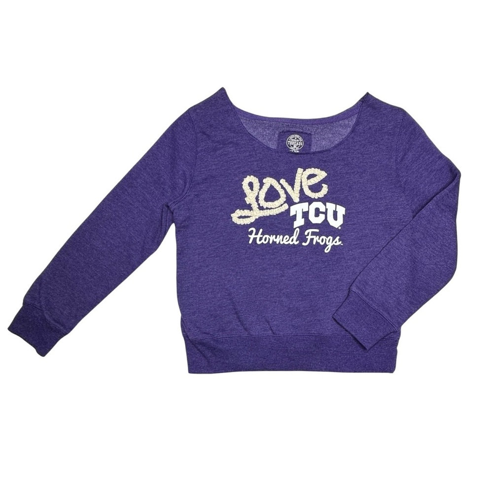 Rivalry Threads Texas Christian University TCU Horned Frogs Sweatshirt - Picture 1 of 4